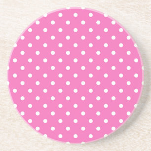 pink polka dots coaster
