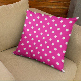 Pink Polka Dots Cushion