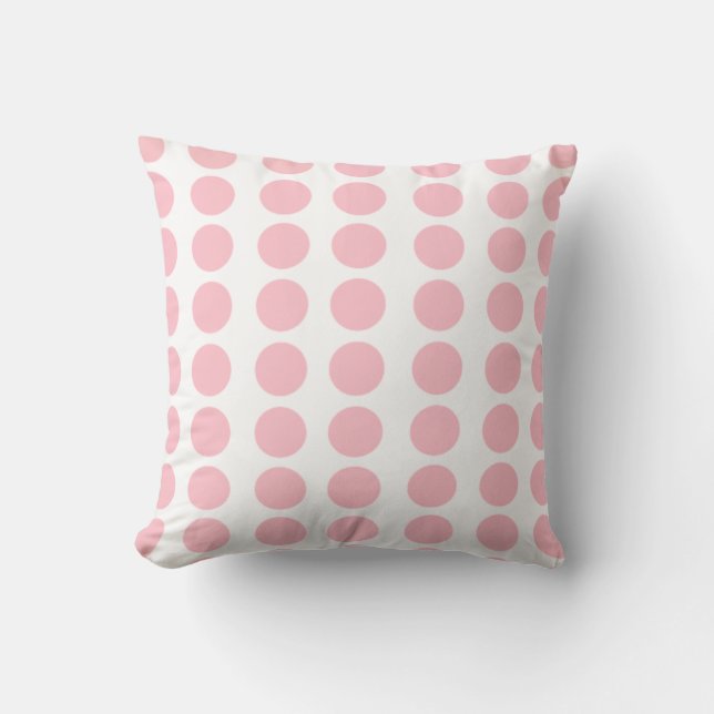 Pink Polka Dots Cushion (Front)