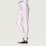 Pink Polka Dots Cute & Preppy Leggings<br><div class="desc">This design features a random pattern of little polka dots! Additional colour schemes as well as coordinating items are available in this design. Contact us if you need this design applied to a specific product! Thank you so much for viewing a DoodleLulu by 2 june bugs design!</div>