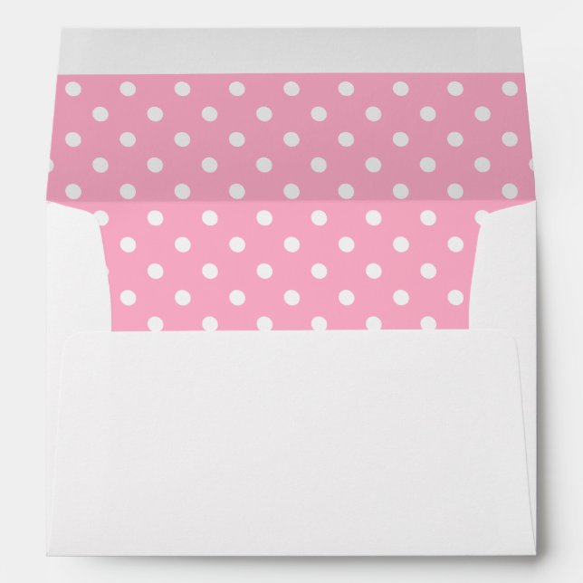 Pink Polka Dots Envelope (Back (Bottom))