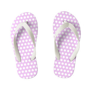 Pink Polka Dots Kid's Jandals
