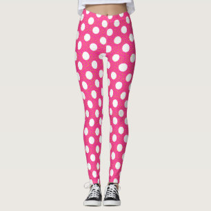 Pink Polka-dots Leggings