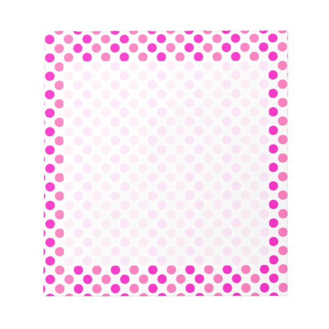 Pink Polka Dots Notepad (Front)