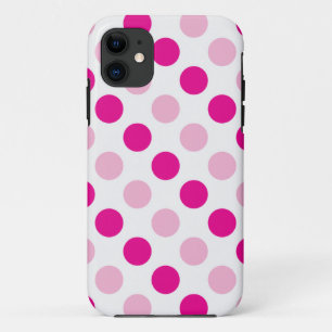 Pink polka dots pattern Case-Mate iPhone case