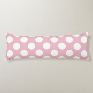 Pink Polka Dots, Polka Dot Pattern, Dots, Dotted Body Cushion