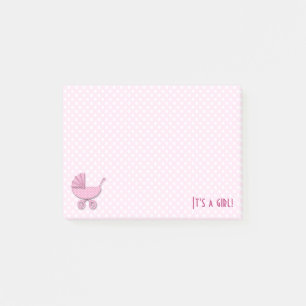 pink polka dots post-it notes