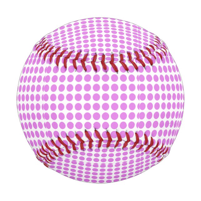 pink polka dots Thunder_Cove Baseball (Front)