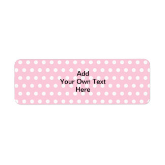 Pink Polka Dots, with Custom Black Text.