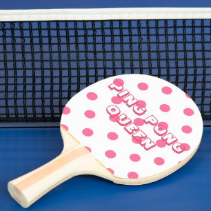 Pink Polkadots   PING PONG QUEEN Paddle