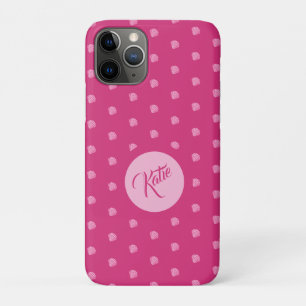 Pink Polkadots-Seashells- Case-Mate iPhone Case