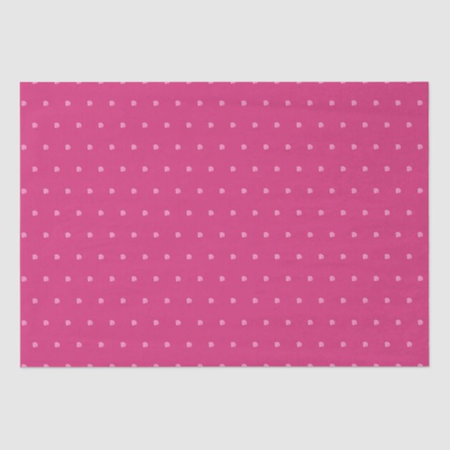 Pink Polkadots-Seashells- Tissue Paper (Front)