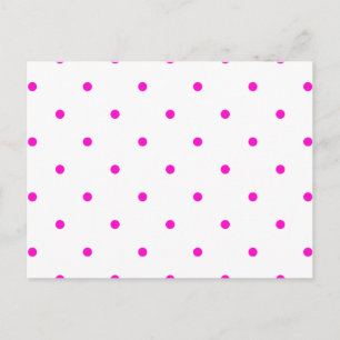 Pink Polkadots Small Postcard