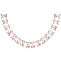 Pink pony birthday giddy up cowgirl party banner