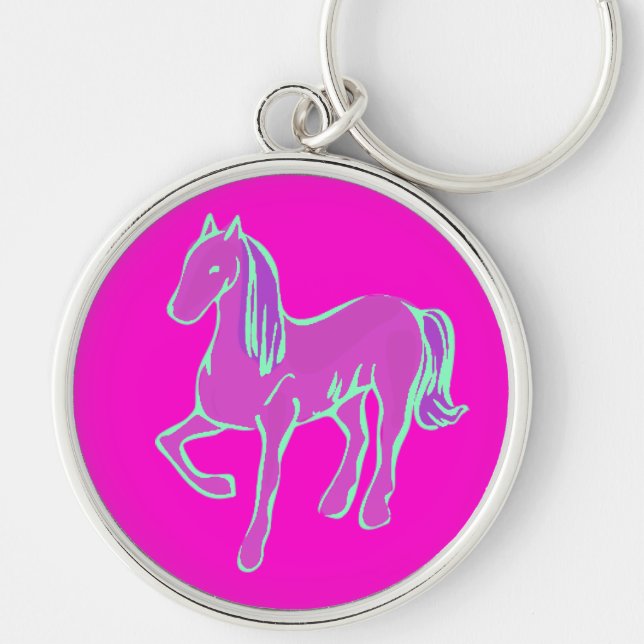 Pink Pony Key Ring (Front)