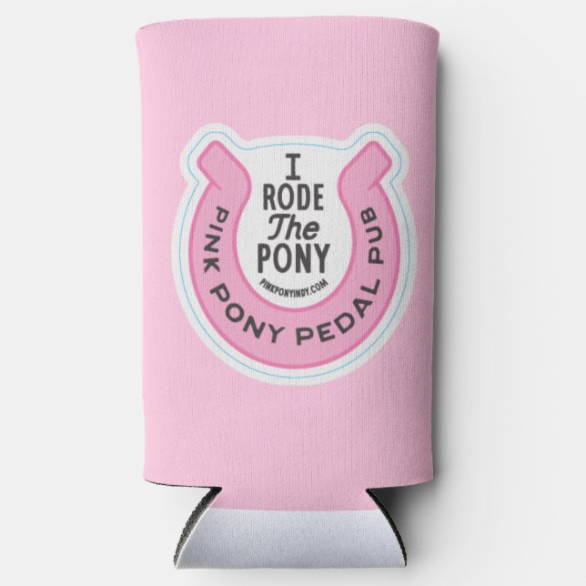 Pink Pony Pedal Pub Indy  Seltzer Can Cooler (Front)