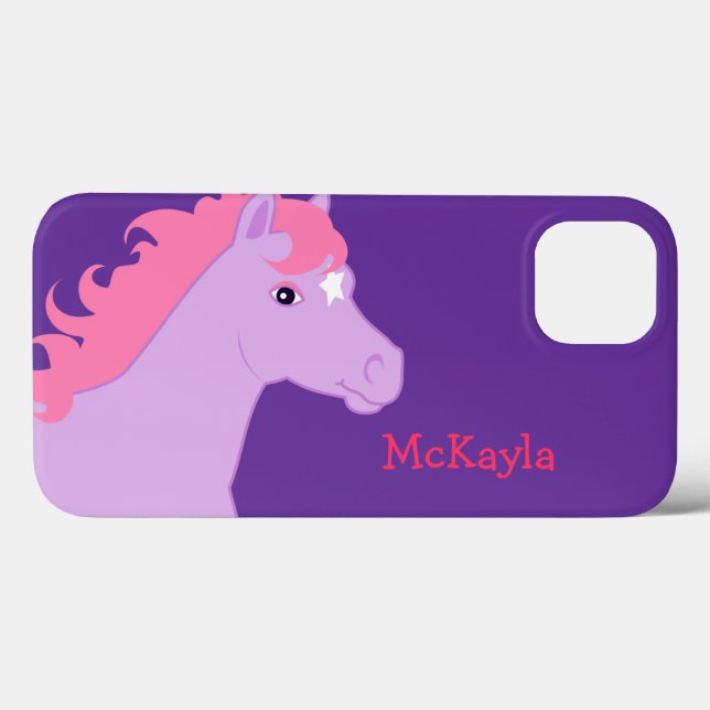 Pink Pony Personalised Case-Mate iPhone Case (Back (Horizontal))
