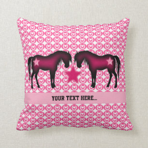 Pink Pony Personalised Cushion
