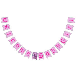 Pink Pony Unicorn Bunting Banner for Baby Shower