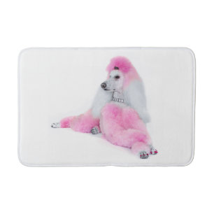 Pink Poodle Bath Mat