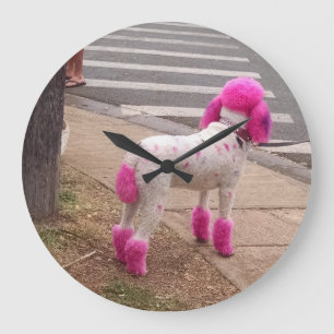 Pink Poodle Clock