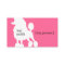 Pink Poodle Dog Groomer Business Card