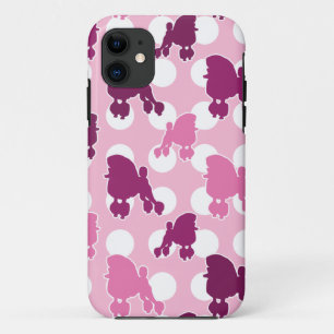 Pink Poodle Polka Dot iPhone 11 Case