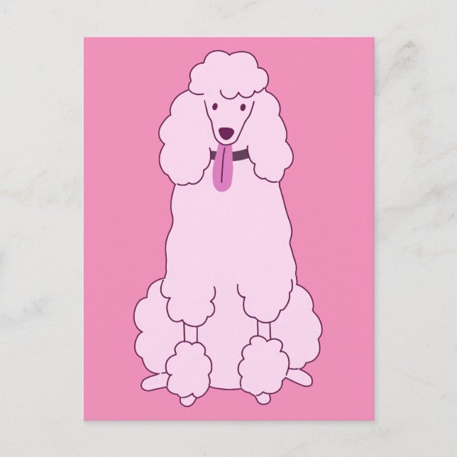 Pink Poodle Postcard (Front)