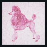 Pink Poodle Poster<br><div class="desc">Poodle collection by Leonbience. Have questions or need help locating a product to match a set? Message me leonbience@rogers.com</div>