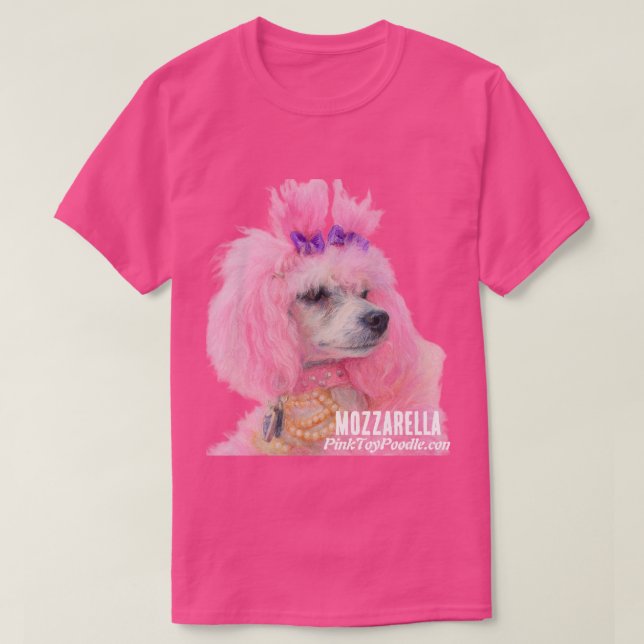 Pink Poodle shirt, poodle shirt (Design Front)
