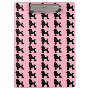 Pink Poodle Skirt Inspired Clipboard