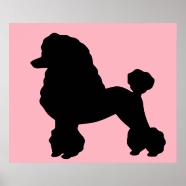 Pink Poodle Skirt Inspired Poster (Front)