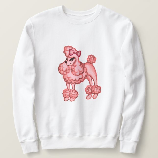 Pink Poodle Sweatshirt (Design Front)