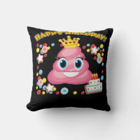 Pink Poop Emoji Happy Birthday Girls