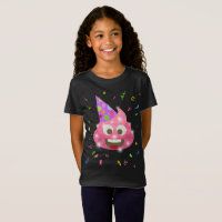 Pink Poop Funny Kids Emoji Birthday Party