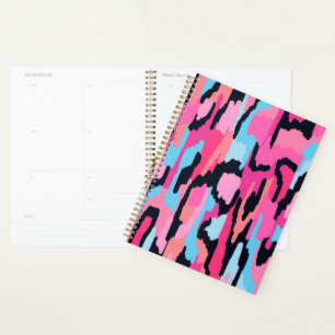 Pink Pop Abstract Planner