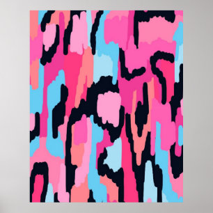 Pink Pop Abstract Poster