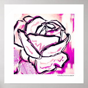 Pink Pop Rose - Pop Rose Art Print Valentine's Day