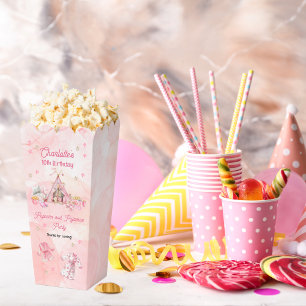 Pink Popcorn and Pyjamas Slumber Birthday Party Favour Box