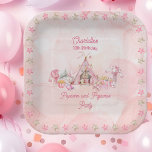 Pink Popcorn and Pyjamas Slumber Birthday Party Paper Plate<br><div class="desc">Transform your little girl's birthday celebration into a whimsical slumber party with our enchanting "Pink Popcorn and Pyjamas" design template. Perfect for birthdays of any age but particularly delightful for children aged 6 and up, this charming design sets the stage for a cosy and memorable night of fun and laughter....</div>