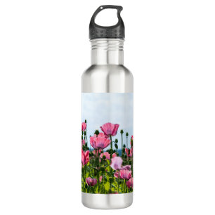 Pink Poppies 710 Ml Water Bottle