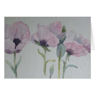 Pink Poppies card