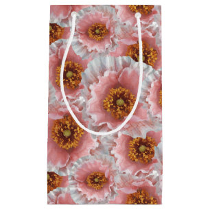 pink poppies small gift bag