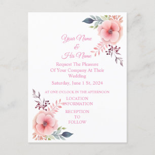 Pink Poppy Floral Thunder_Cove  Postcard