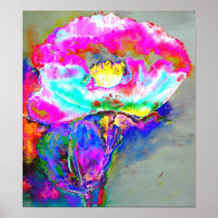 Pink Poppy Poster