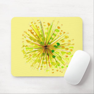 Pink Poppy watercolor flower pretty art Mouse Pad