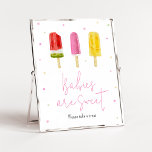 Pink Popsicle Baby Shower Babies are Sweet Poster<br><div class="desc">Make your event special with this Girl Baby Shower with our cute and lovely printable Babies are Sweet Sign featuring adorable Sweets Baby Shower theme. Download, personalise, and create lasting memories with this perfect touch for your joyous celebration!
BS786</div>