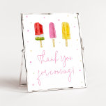 Pink Popsicle Baby Shower Thank you for Coming Poster<br><div class="desc">Make your event special with this Girl Baby Shower with our cute and lovely printable Thank you for Coming Sign featuring adorable Sweets Baby Shower theme. Download,  personalise,  and create lasting memories with this perfect touch for your joyous celebration!

BS786</div>