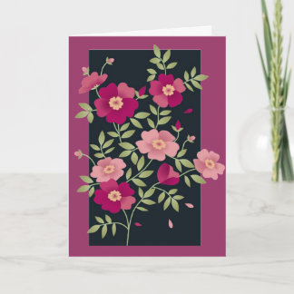 Pink Posies For Mother's Day Card