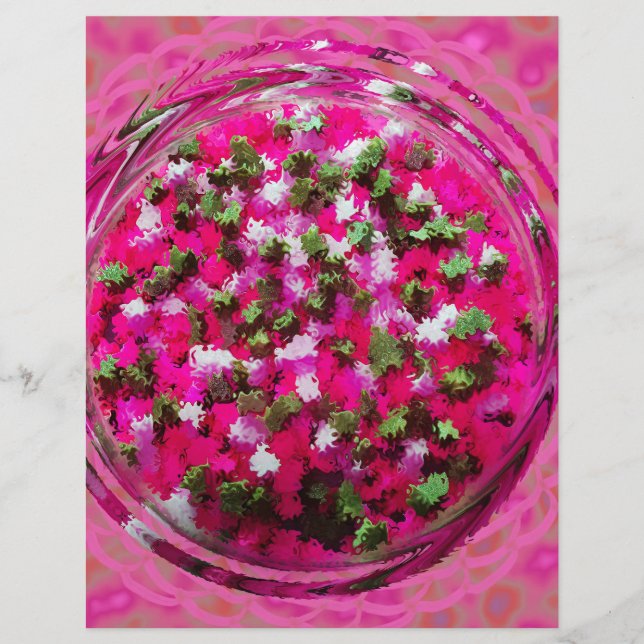 Pink Potpourri Bulk Scrapbook Paper Pages (Front)